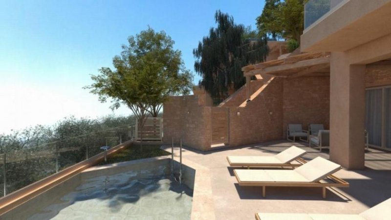 Marathokefala Kreta bei Kolymvari: Moderne Villa mit 2 Schlafzimmern, privatem Pool und Meerblick Haus kaufen